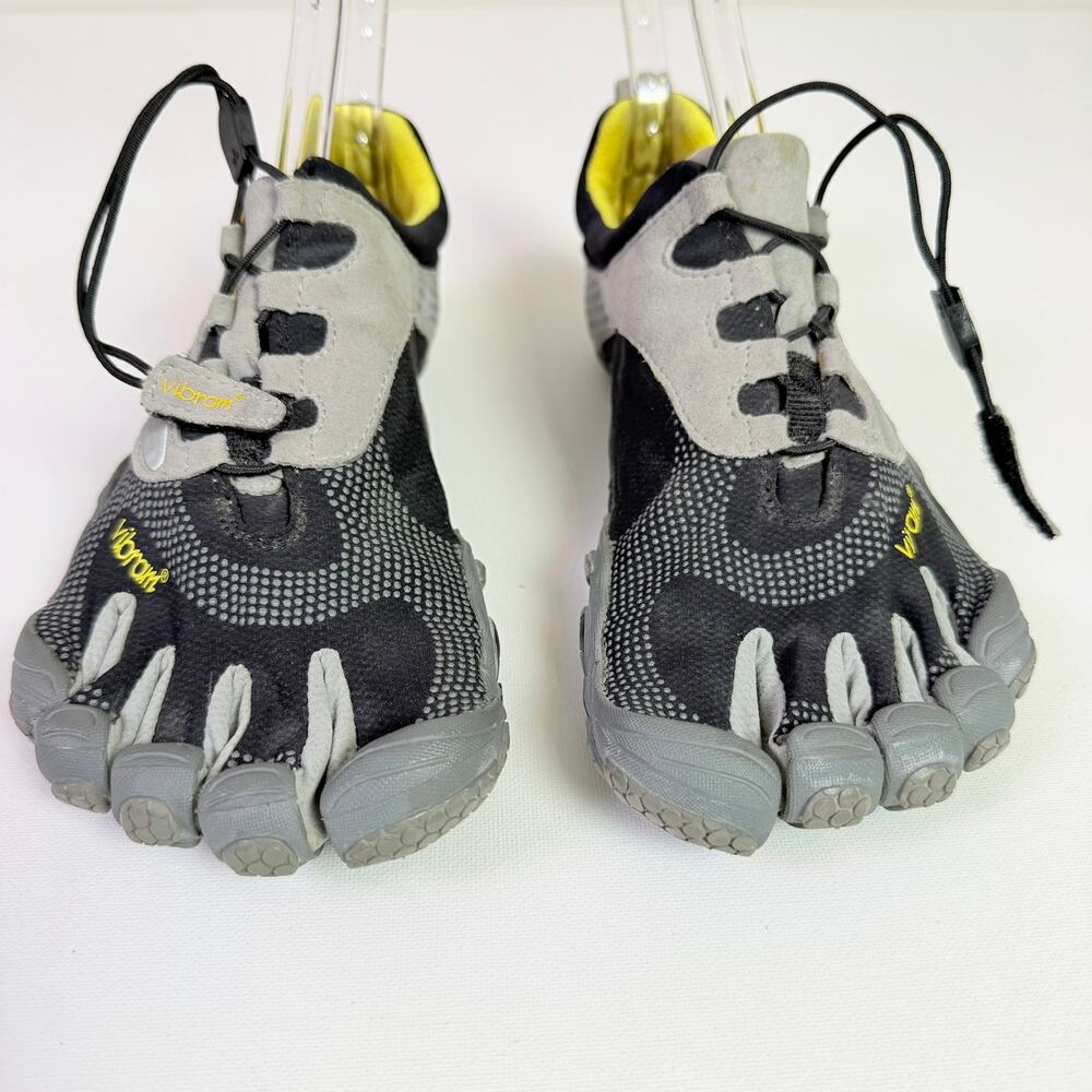 Vibram Five Finger Bikila LS Men's EU 41 Gray Yellow Barefoot Running Toe Shoes